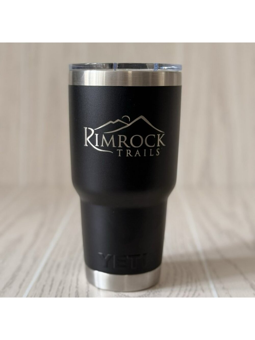 YETI Rambler W/ Etched Business Logo Tumbler Cup Stainless Steel Mag Slide 30 Oz